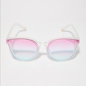 Dolls Kill Watchin' Sunsets PINK Ombre Sunglasses